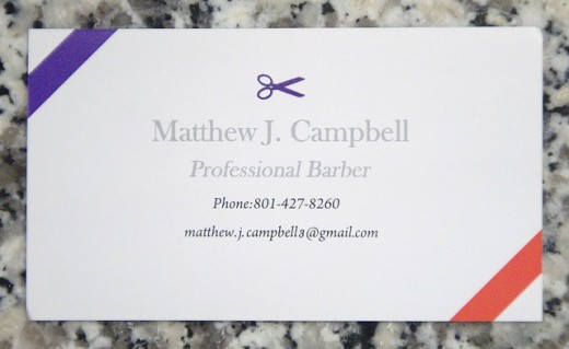 barber business cards