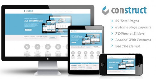Construct - Responsive HTML5, CSS3 Template