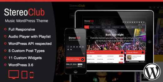 StereoClub, NightClub & Music WP Theme