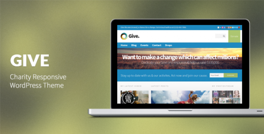 Give: Charity Responsive WordPress Theme