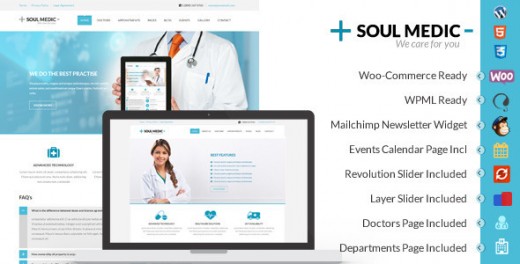 SoulMedic - Flat Responsive Medical & Health Theme