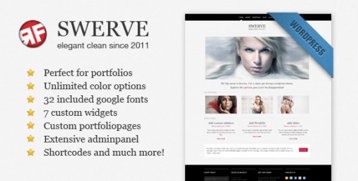 Swerve: Clean Portfolio WordPress Theme