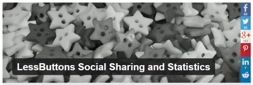 LessButtons Social Sharing and Statistics