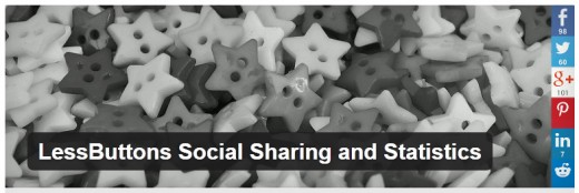LessButtons Social Sharing and Statistics
