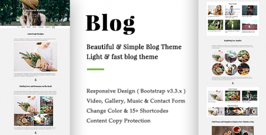 Blog - A Responsive WordPress Blog Theme