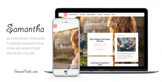 Samantha - A Responsive WordPress Blog Theme