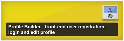 Profile Builder - Front End User Registration
