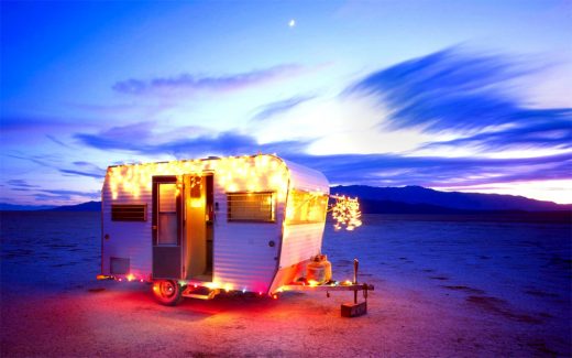 Desert Christmas Lights Wallpaper