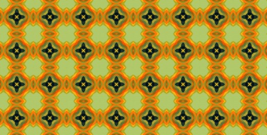 Circles Orange Pattern