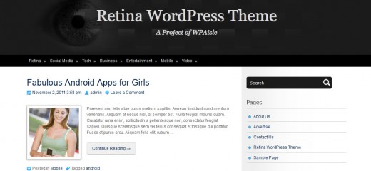 Retina WordPress Theme