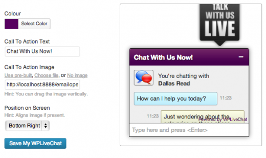 Lively Chat Support