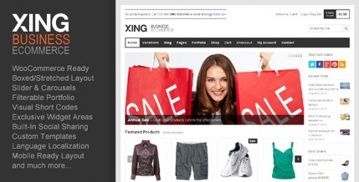 Xing - Business, eCommerce WordPress Theme