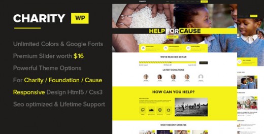Charity - Foundation WordPress Theme
