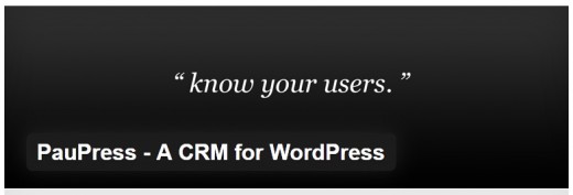 PauPress - A CRM for WordPress