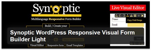 Synoptic WordPress Responsive Visual Form Builder Light