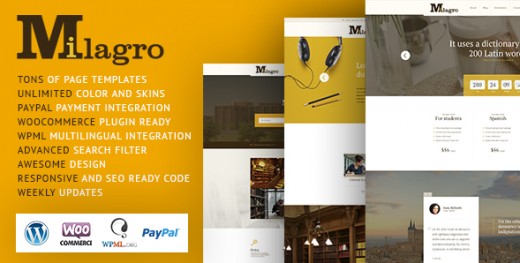 Milagro - Learning and Courses WordPress Theme