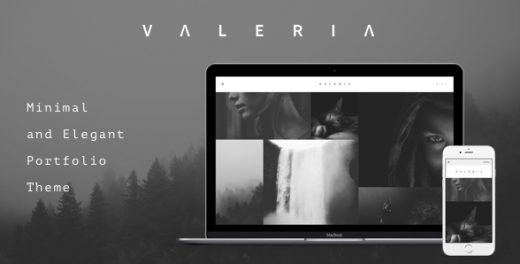 Valeria - Photography WordPress Theme