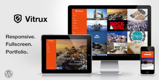 Vitrux - Responsive Fullscreen Portfolio WP Theme